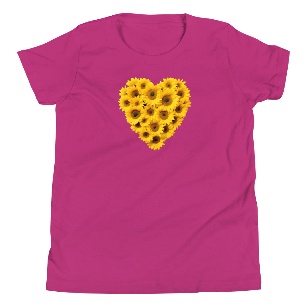 Sunflower Heart Youth T-Shirt - The Sandy Merchant