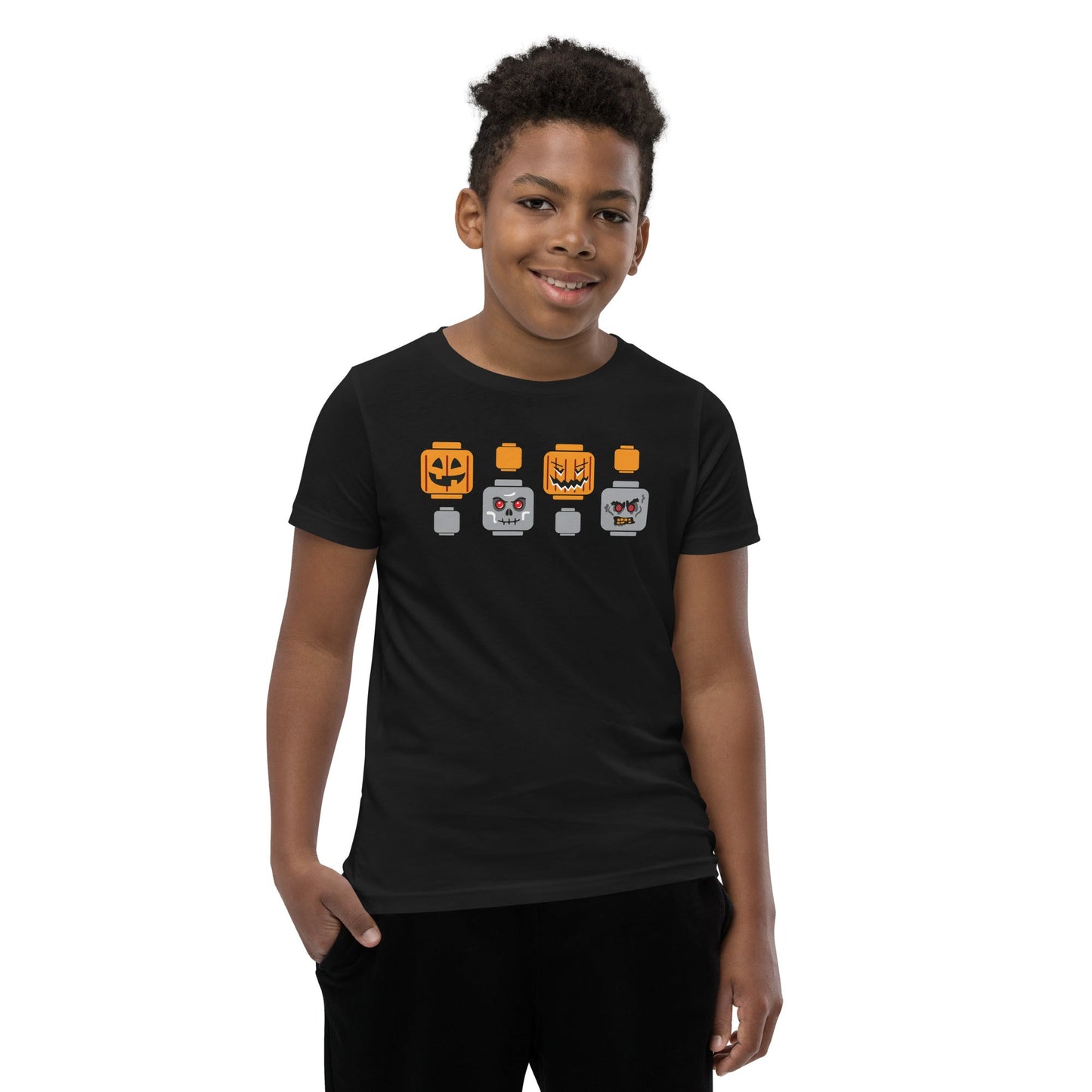 Halloween Block Head Youth T-Shirt - The Sandy Merchant