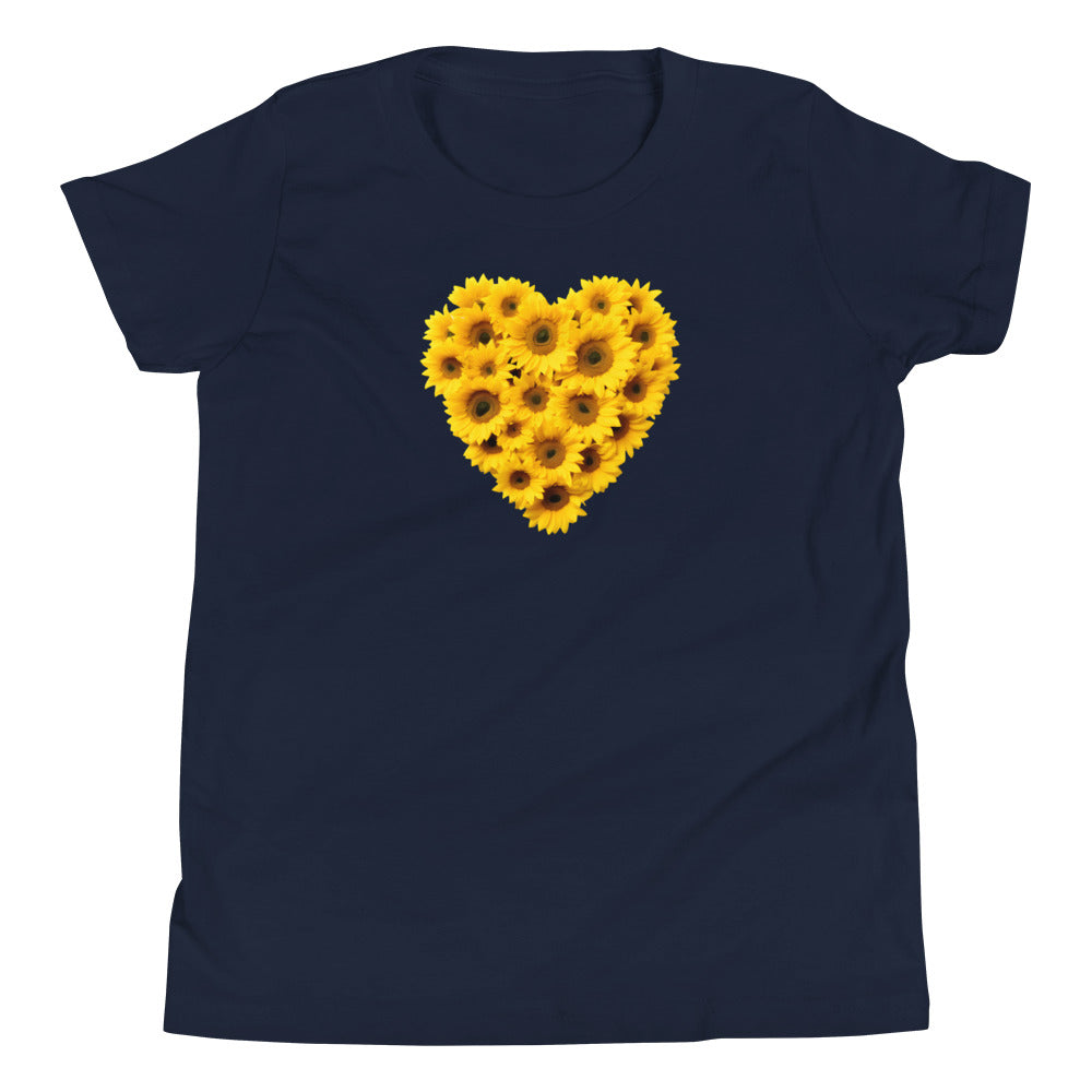 Sunflower Heart Youth T-Shirt - The Sandy Merchant